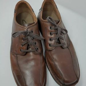 Clarks Rautins 78866 Oxfords Men’s Brown Leather Shoes Size 12 M